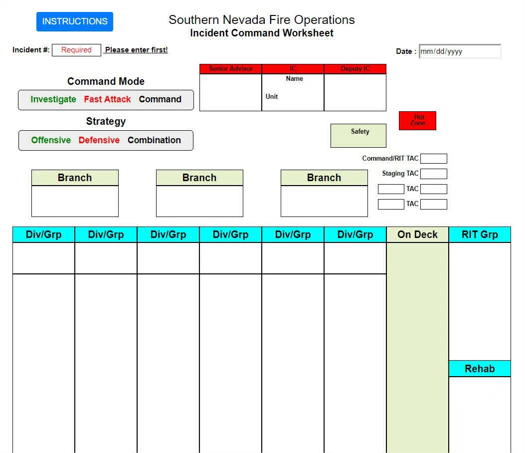 snfo worksheet